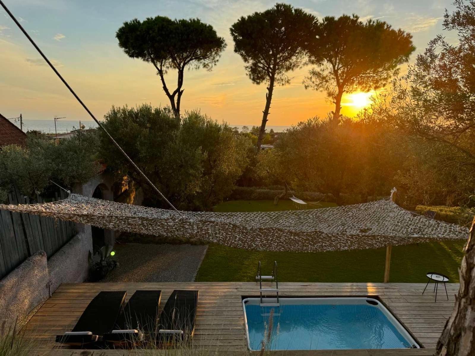 Sea view villa in Olive Garden Nea Kallikrateia Esterno foto